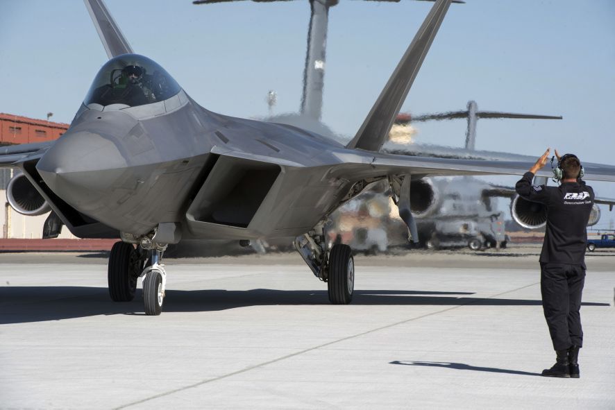 
        An F-22 arrives at Travis Air Force Base in California on 22 September 2016. The USAF plans to reduce its fighter fleet from seven platforms to roughly four, or “4+1”, but the F-22 was not included in a list provided by service Chief of Staff General Charles Brown, although a spokesperson later told 
        Janes
         there were no plans to retire it “in the near term”.
       (US Air Force)
