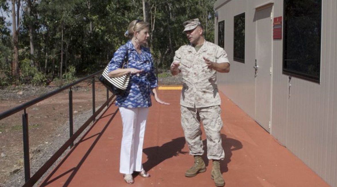 In 2015 Christine Wormuth, then the US undersecretary of defense for policy, visited Robertson Barracks, Northern Territory, Australia. She is now nominated to be the US Army Secretary.