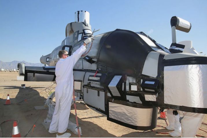 An AH-1Z recently arrived at the boneyard at Davis-Monthan AFB is prepped for long-term storage as part of the USMC’s wider restricting plans. (309th Aerospace Maintenance and Regeneration Group )