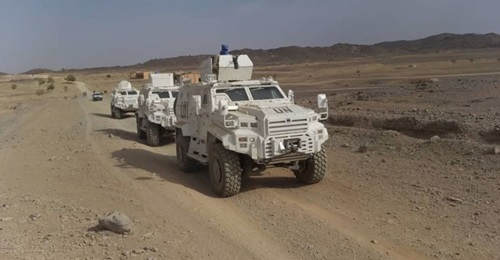 Ejder Yalçins on patrol with UN peacekeepers in Mali.