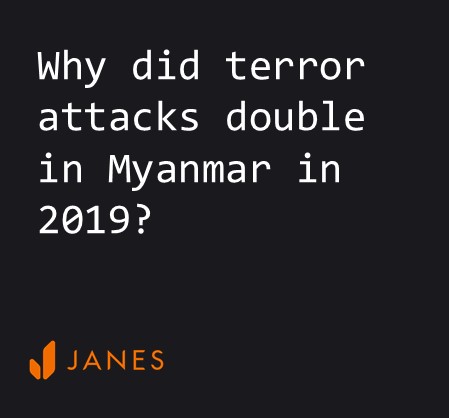 Why did terror attacks double in Myanmar in 2019?